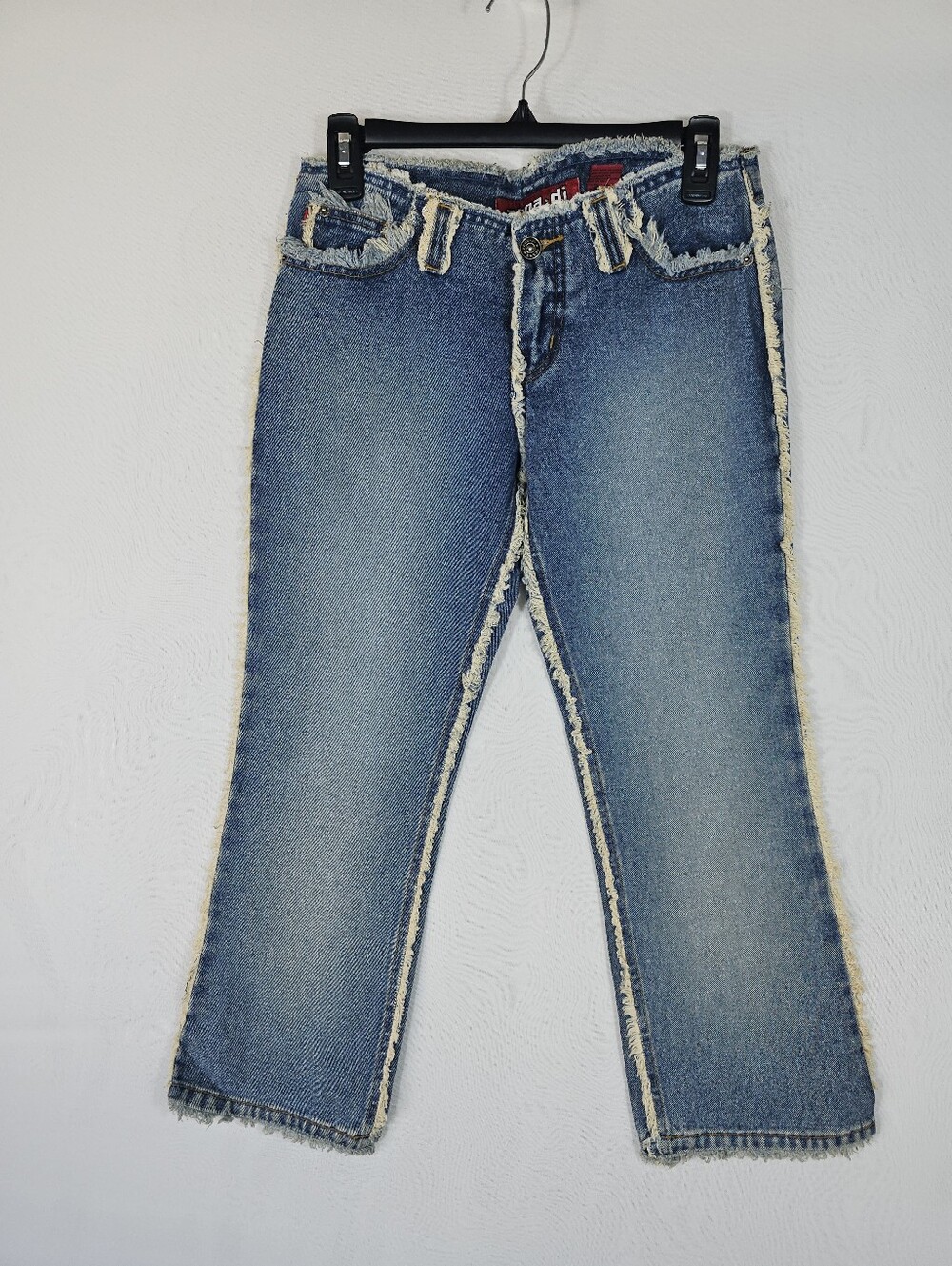 Vintage Y2K Zana-Di Frayed Raw Hem Low Rise Jeans - Size 1 (NWOT)